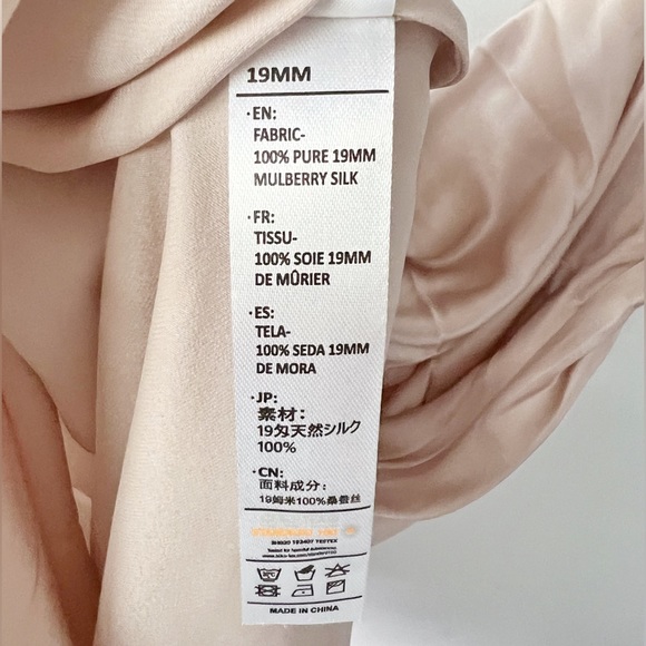 100% Mulberry Silk Cowl Neck Style Dress - Picture 5 of 6